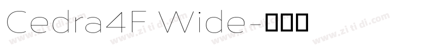 Cedra4F Wide字体转换